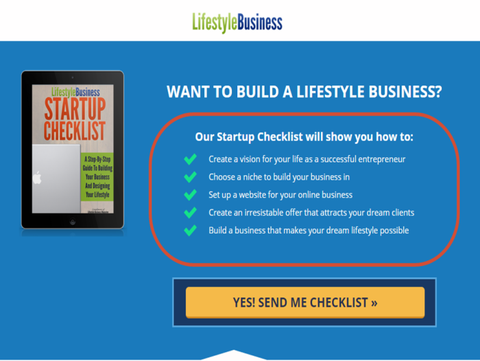 Lifestyle Business Checklist